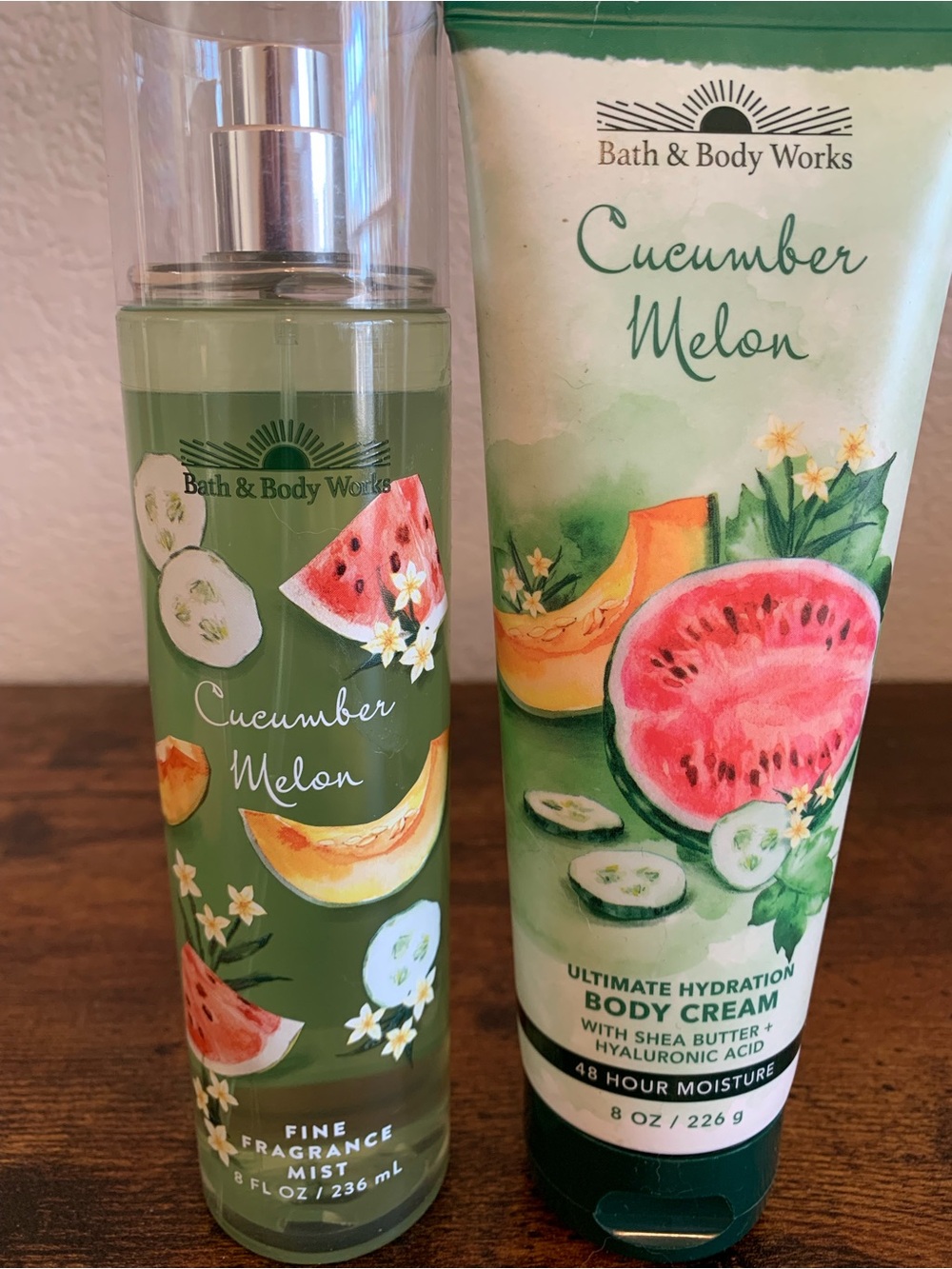 Bath & Body Works Cucumber Melon Body Cream & Mist